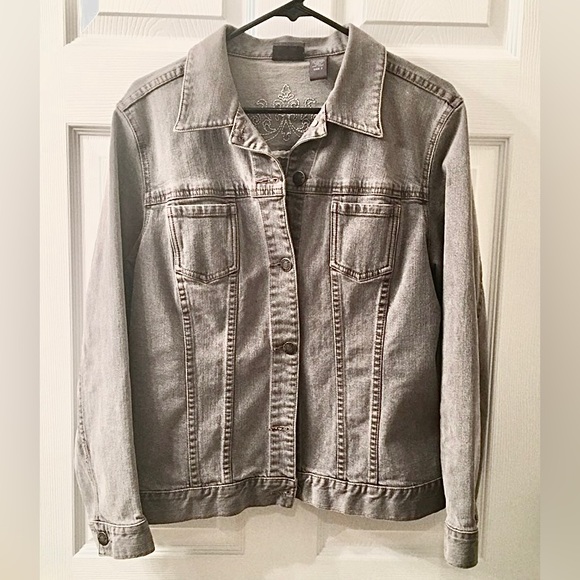 7FOR Gray Cotton Denim Jacket main image 1